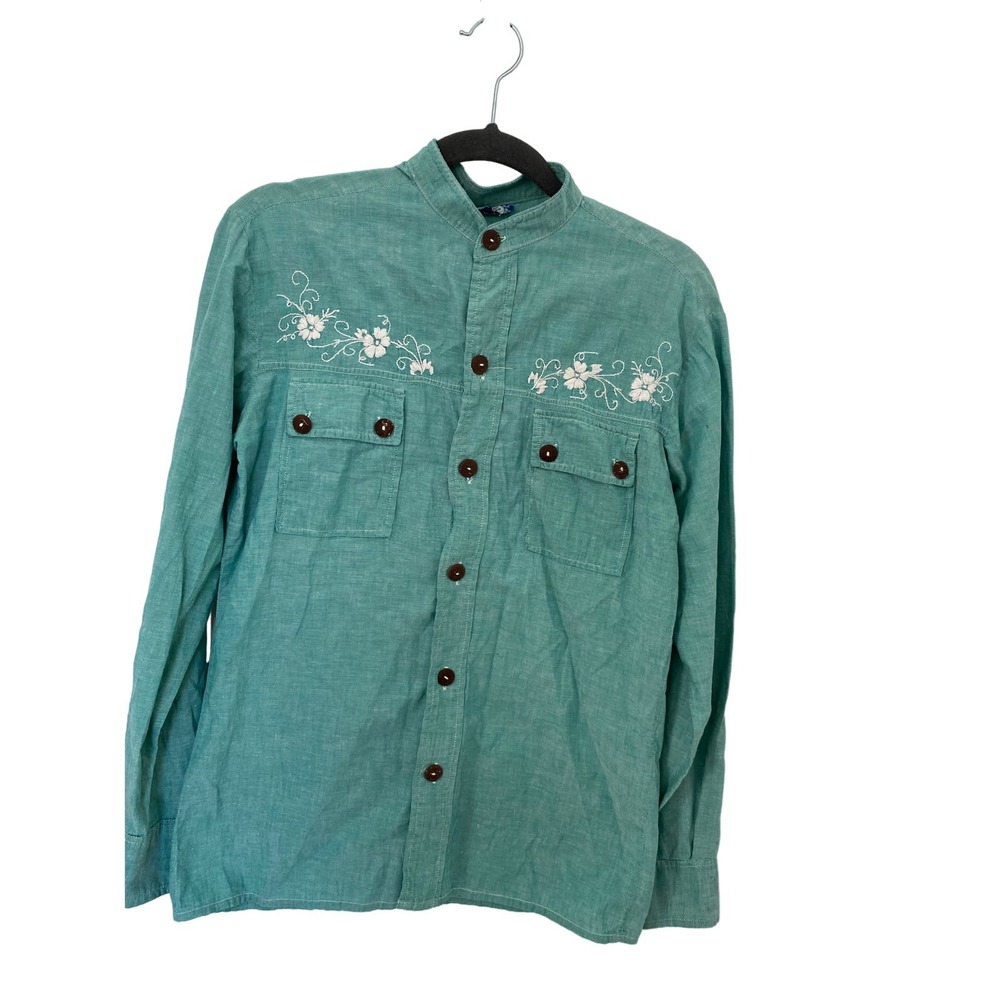Vintage Embroidered Shirt by Carlos Handmade in Haiti